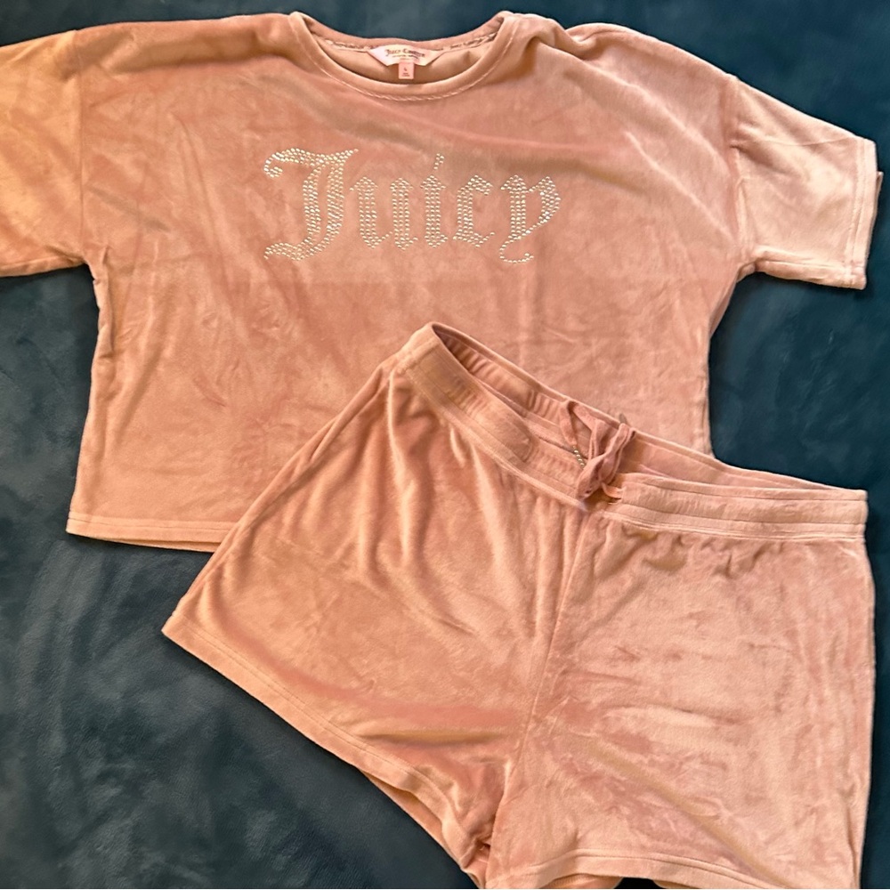 Juicy Couture Bling Velour Pajama Set
